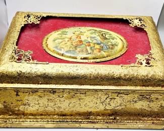 gilt antique box