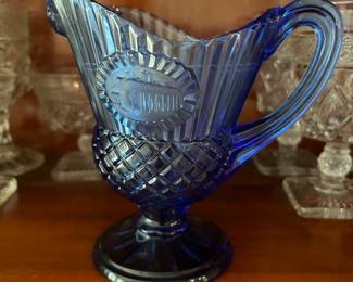 Fostoria Cobalt Pitcher    $14
