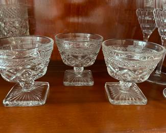 Imperial Glass Sherbert Set Of Three   $13