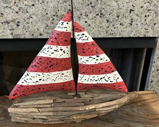 Driftwood Sailboat    $22