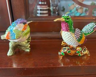 Faberge Trinket Boxes Set Of Two   $29