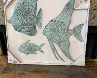 Metal Fish 2 Wall Art   $18