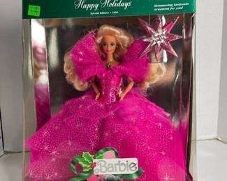 Barbie Special Edition 1990 Happy Holidays doll in box
