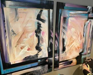 Diptych original artwork