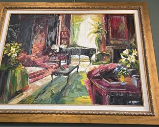 large scale acrylic on canvas