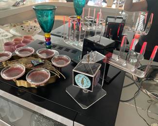 Judaica items:  Pesach plates, menoras, and more!