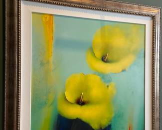 "Lillies Become a Dream" by Victoria Montesinos - Hand-embellished Giclee on Canvas - Certificate of Authenticity included