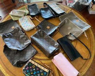 Cosmetic bags, clutches, small styled purses 