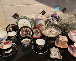 English teacup and saucers