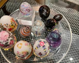 Glass eggs and more