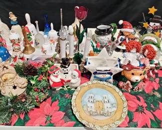 Assortment of Christmas Decorations