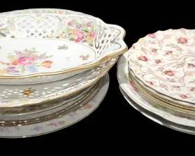 Floral Decorative and Serving Plates