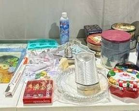 Tins, Bakeware, Holiday Cheese, Spreaders, Glass Cutting Boards, and More