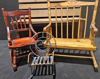 Doll bench and Rockers Assorted Sizes