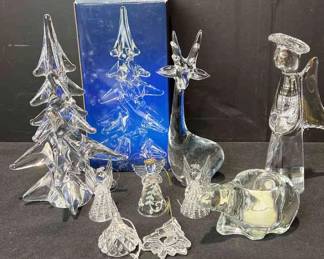 over 24 Lead Crystal Christmas Tree and Glass Decor
