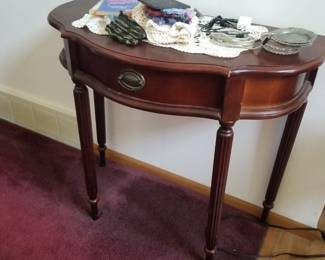 Bombay Company Mahogany Curved Side Table