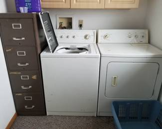 Washer/Dryer, Filing Cabinet