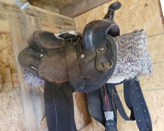 Kids Black Western Saddle