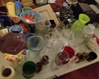Assorted Vases/Glassware