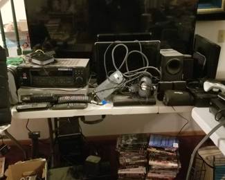 Assorted Electronics (Televisions, Movies (both DVD and VHS), Wii, Xbox 360, Movie PLayers, Speakers, Etc)