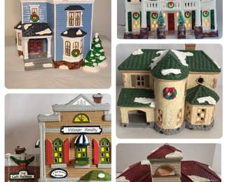 Snow Village Homes School