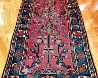 2 1/2 x 5 1/2 restored antique rug bid #208