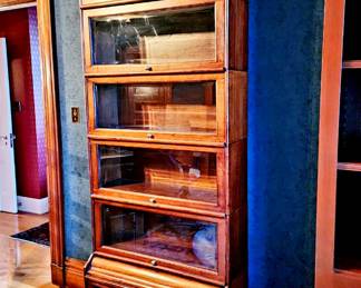 Vintage Mahogany 6-Coarse Barrister Bookcase $1,195 or bid #59