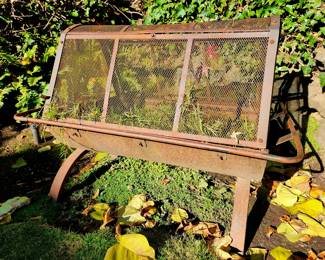 Oxidized Steel Fireplace Garden $125 or bid #114