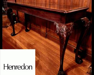 Vintage Henredon Sofa Table $575 or bid #151