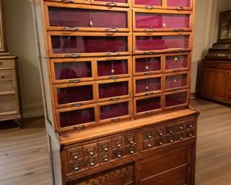 3-pc Milliner's Shop Display Cabinet bid #6