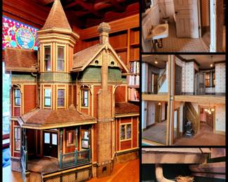 Hand-Crafted Victorian Doll House $2,495 or bid #47
