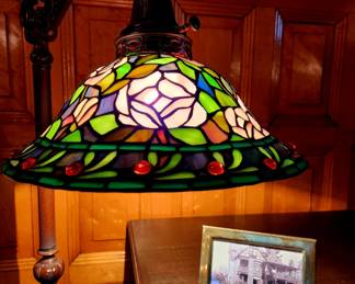 Stained Glass Bridge Lamp bid #54