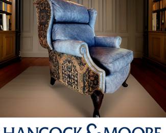 Leather Recliner by HANCOCK & MOORE $895 or bid #50