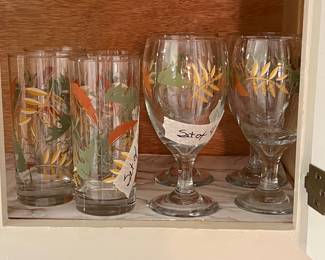 Libby "Autumn Leaves" glasses