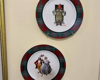 Norman Rockwell plates