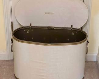 Vintage metal hamper