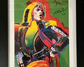 Mick Jagger by Peter Max, Signed