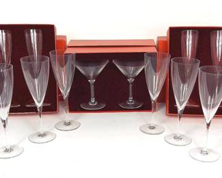 Baccarat Stemware In Boxes