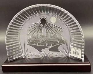 Waterford Nativity Crche w Wooden Plinth 