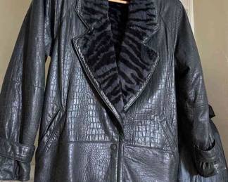 FurLined Leather Jacket 