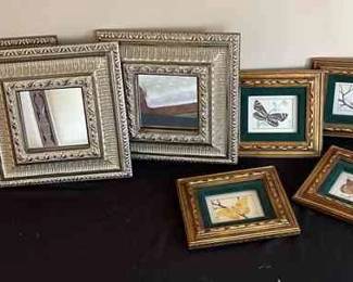 Joyce Attee Signed Miniature Butterfly Paintings More