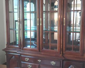 Federal Style Cherry China Cabinet