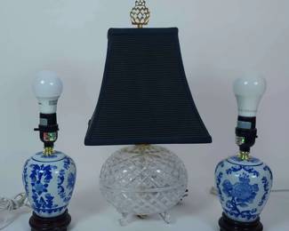 Decorative Ceramic and Glass Table Lamps