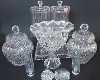 Cut And Pressed Glass Tableware 