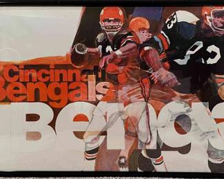 Original 1970 Cincinnati Bengals Poster