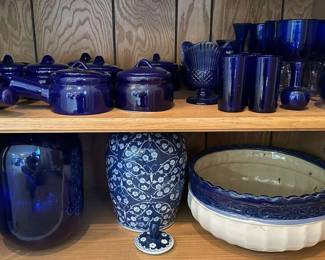 Cobalt Blue Glassware and More 