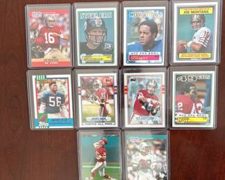 Football Card Lot Includes Jerry Rice, Joe Montana, Dan Marino and more Hall of Famers