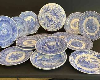 The Spode Blue Room Collection Plates