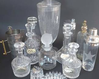 Cut Glass And Crystal Barware Featuring Gres