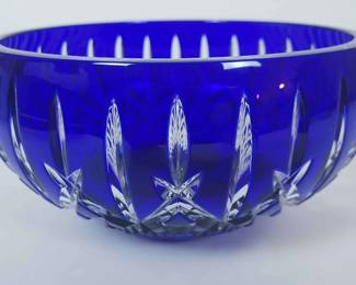 Waterford Cast Crystal Cobalt Bowl